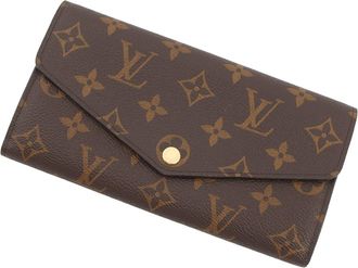 Louis Vuitton Brown Monogram Long Wallet (Tri-Fold) (Pre-Owned)