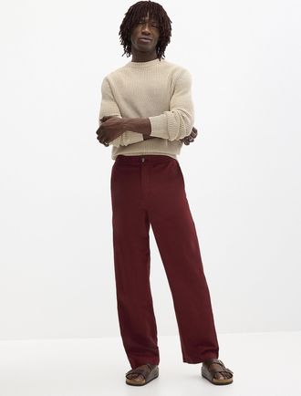 Le 31 Mens Cotton-linen pant New York fit - Droite