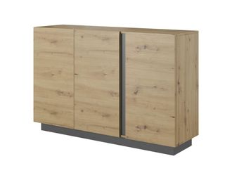 AKL FURNITURE C&oacute;moda efecto madera Beige