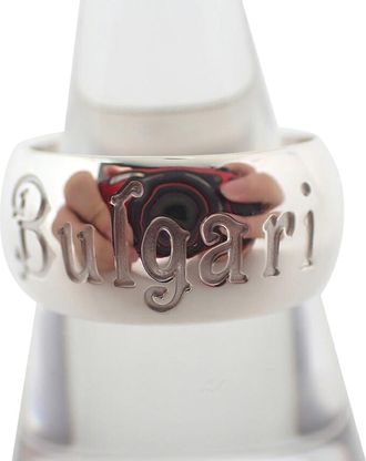 Bulgari Sterling Silver 925 Band Ring (Pre-Owned)