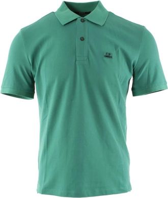 C.P. Company Stretch Piquet Polo - Heren - Polos - Groen - S - Katoen - Tops