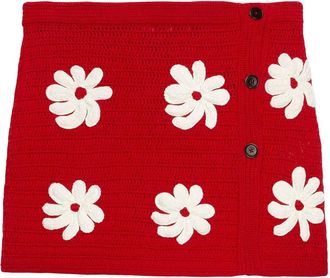 Msgm Gonna midi alluncinetto - Rosso