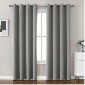 Trade Shop Trade Shop - Tenda Oscurante Nogah Pannello Singolo 8 Borchie Porta Finestra Bastone 140x180