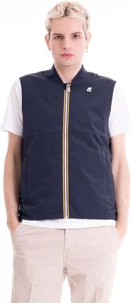 K-Way M Vally Stretch Nylon Jersey - Heren - Bodywarmers - Blauw - S - Nylon - Jassen