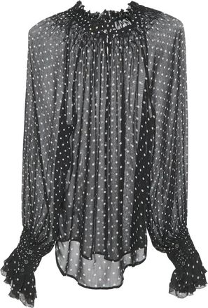 Ralph Lauren Blusa a pois - Nero