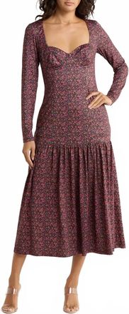 Hutch Chase Long Sleeve Midi Tiered Dress