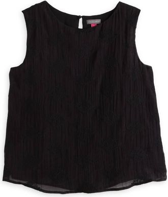 Vince Camuto Womens Heely Cropped Tank In Rich Black