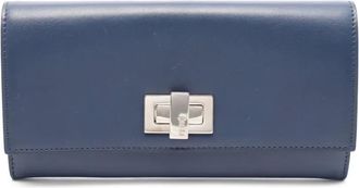 Fendi Portafoglio Peekaboo anni 2010 - Blu