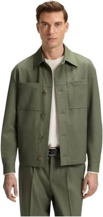HUGO BOSS Hugo, Casual Shirts, male, Green, Size: L Overshirt