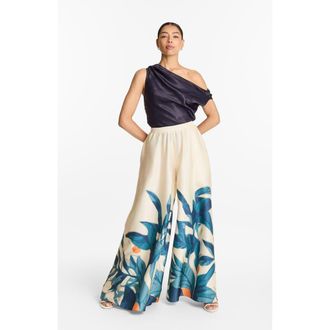 Diarrablu High Waisted Jant Pants Zest in Zest Navy at Nordstrom, Size Xx-Large