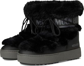 Moon Boot Ltrack Faux Fur Wp Womens Cold Weather Boots Black : EU 41 (US Womens 9.5) B - Medium, Synthetic