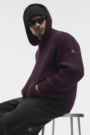 Alo | Chunky Knit Rewind Hoodie, Size: Medium