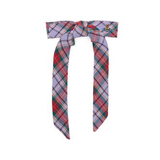 Vivienne Westwood Tartan-pattern Orb-detail Hair Clip