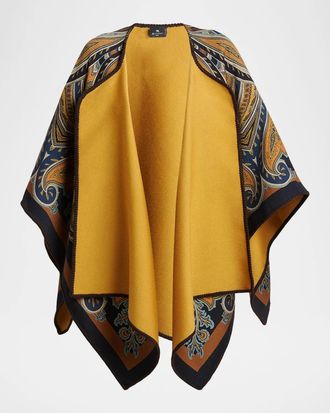 Etro Paisley Jacquard Cape
