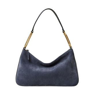 Twinset Tassen, Dames, Blauw, ONE Size, Leer, Tas met ritssluiting en handvat