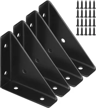 No Brand Estribos Triangulares De Acero Laminado En Fr&iacute;o De Cuatro Piezas Para Trabajo Pesado - Estribos De Esquina Trapezoidales