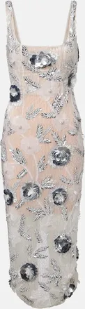 Rachel Gilbert Pierre embellished midi dress