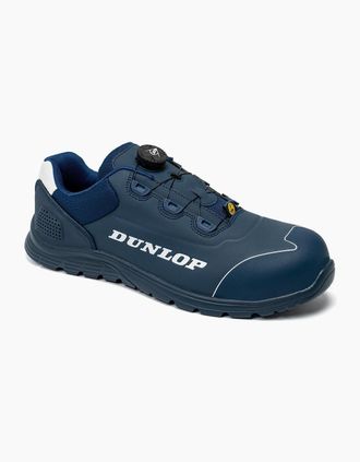 Dunlop Mens Dunlop Matt Microfiber Mens Navy/White Safety Trainers - Blue - Size: 11