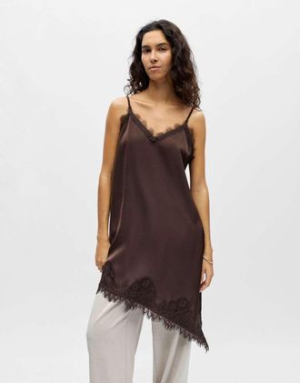 Object Vestito sottoveste marrone foca