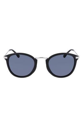 Cole Haan 50mm Polarized Round Sunglasses in Black at Nordstrom Rack