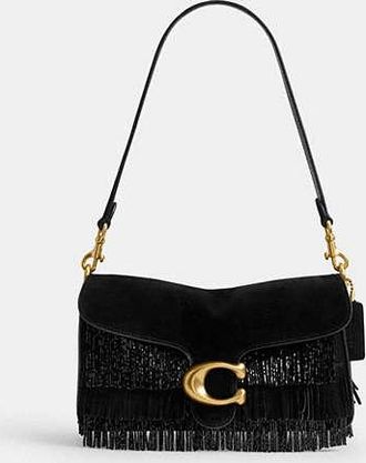 Coach Tabby Shoulder Bag 26 With Crystal Beaded Fringe