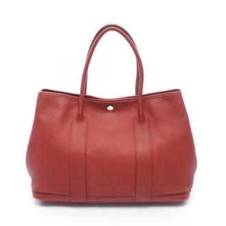 Herm&egrave;s Red Color Negonda Leather Handbag Tote Bag (Pre-Owned)