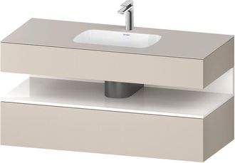 Duravit Qatego Lavabo Encastrado Con Base De Lavabo Consola, - Duravit