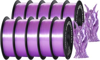 OEM Filamento 3d, Apariencia De Seda, Material Ecol&oacute;gico, Morado