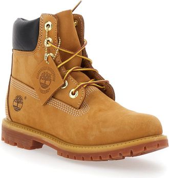 Timberland Womens Beige Water-Proof Nubuck Leather Boots