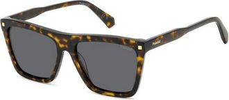 Polaroid Vierkante Gepolariseerde Zonnebril voor Vrouwen - unisex - Zonnebrillen - Bruin - 56 MM - Accessoires