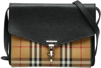 Burberry Pre-owned Cross Body Bags, female, Brown, Size: ONE SIZE Pre-owned Canvas Shoulder Bag