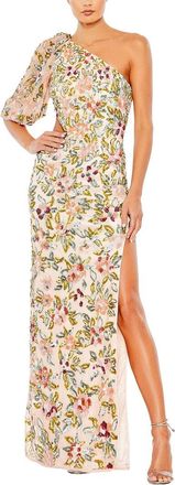 Mac Duggal One-Shoulder Gown