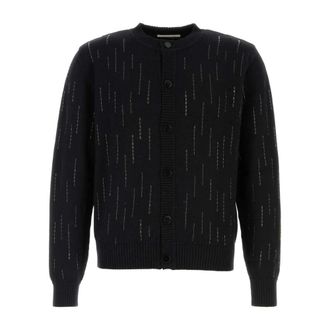 Ernest W. Baker Wool Cardigan - male - Ernest W. Baker - Cardigans - Black - L - Knitwear