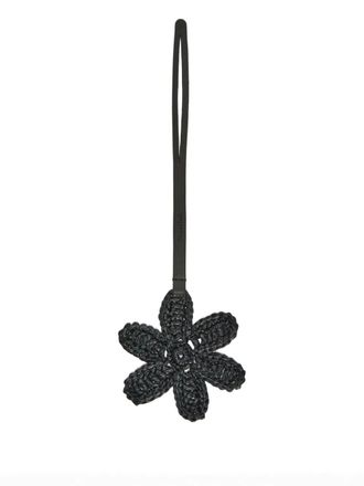 Jil Sander flower bag charm - Black