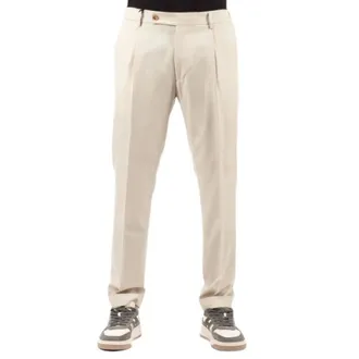 Berwich Broeken, Heren, Beige, S, Wol, Retro Broeken