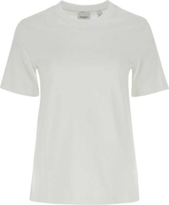 Burberry White Crewneck T-shirt