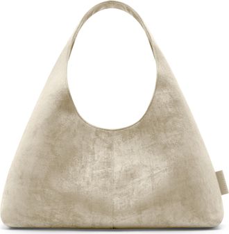 Expatri&eacute; Shoulder Bag for Women Beige - Nora - Slouchy Hobo Bag in Suede Look - Handbag for Work, University, Everyday Use - Vegan Leather