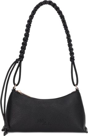 Mali + Lili Phoebe Vegan Leather Shoulder Bag in Black at Nordstrom