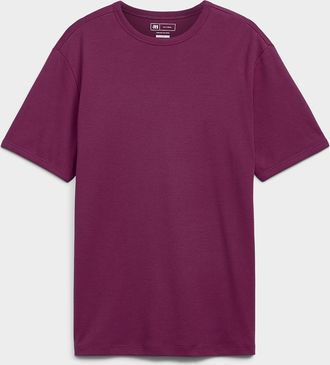 Le 31 Mens Dressy Pima cotton jersey T-shirt Standard fit