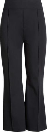 Spanx High Waist Flare Leg Stretch Ponte Pants in Classic Black at Nordstrom, Size 3X