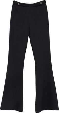 Liu Jo Wijde Broek - Dames - Wijde Broeken - Zwart - XS - Broeken