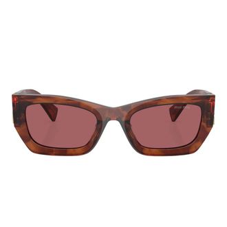 Miu Miu Sunglasses, unisex, Brown, Size: 53 MM MU 09Ws Sunglasses