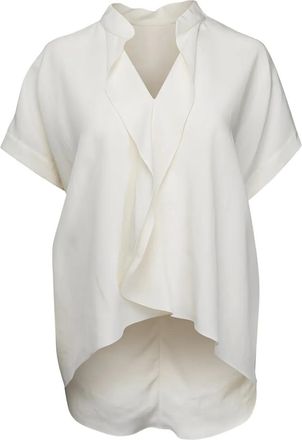 Zero + Maria Cornejo Blusa con collo rialzato - Toni neutri