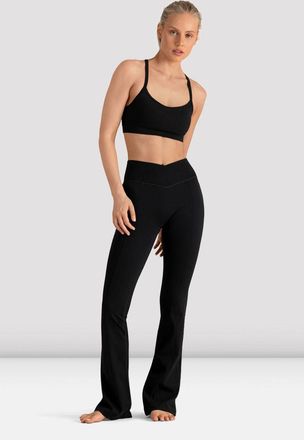 Bloch BLOCH Apex Wrap Waist Flare Legging, Black