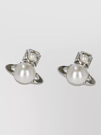 Vivienne Westwood logo stud earrings