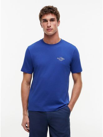 Tommy Hilfiger Mens Nautical Back Graphic T-Shirt - Blue - XL