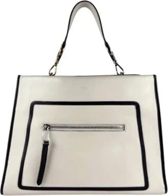 Fendi Pre-owned Tote Bags, female, Beige, Size: ONE SIZE Pre-owned Leather fendi-bags