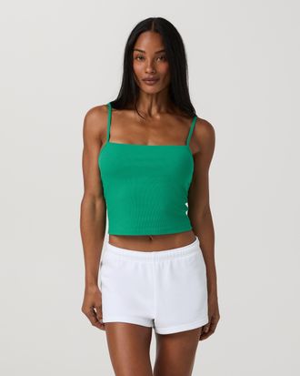 Vuori Clothing Pose Support Cami | Emerald | XS, Size Extra Small