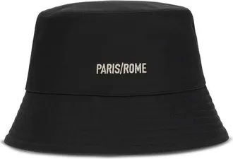 Valentino Garavani Mens Black Cotton Bucket Hat