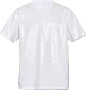 Maison Margiela Shimmering T-Shirt - Heren - T-shirts - Wit - L - Katoen - Tops